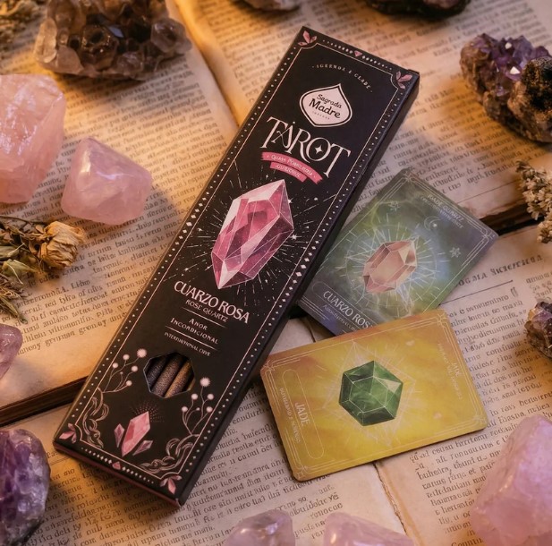 Благовония "Sagrada Madre Tarot Gems incense Rose Quartz" Розовый кварц